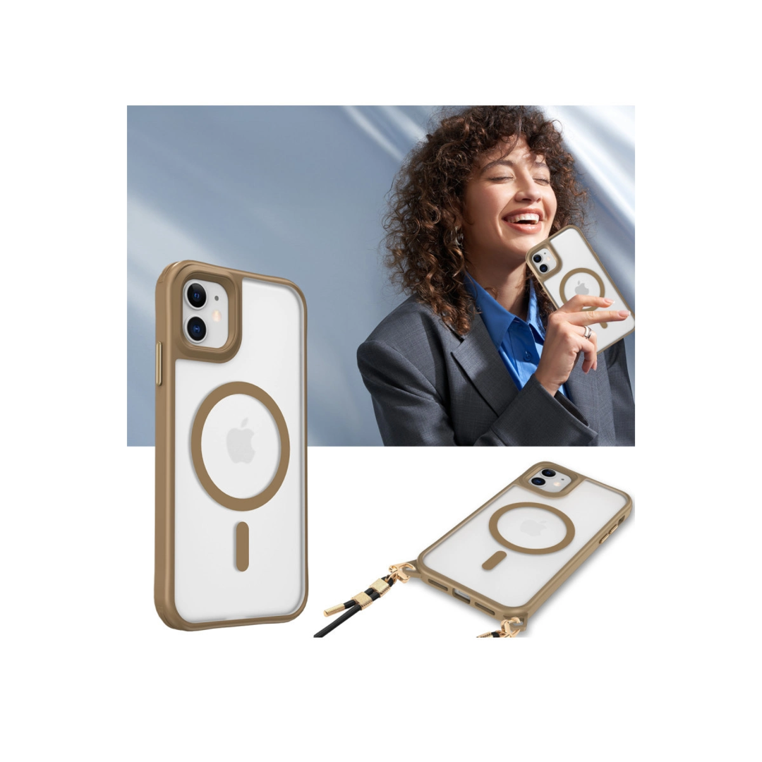 Apple İphone 11 Kılıf Enka Magsafe Silikon Kılıf - Siyah