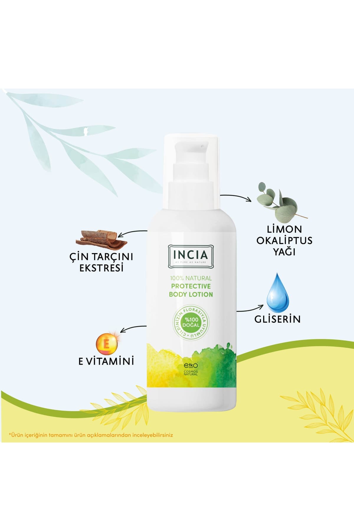Incia Koruyucu Vücut Losyon 100 ML