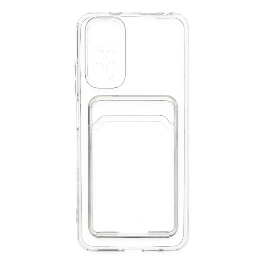 Xiaomi Redmi Note 11 Kılıf Kart Şeffaf Silikon - Şeffaf