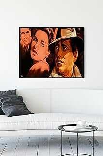 (10398) Casablaca Film Afişi Çerçeveli Tablo 2 (30 X 40cm)