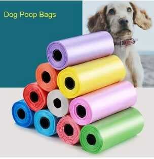 Köpek Dışkı Poşeti 4lü Düz Renk Set