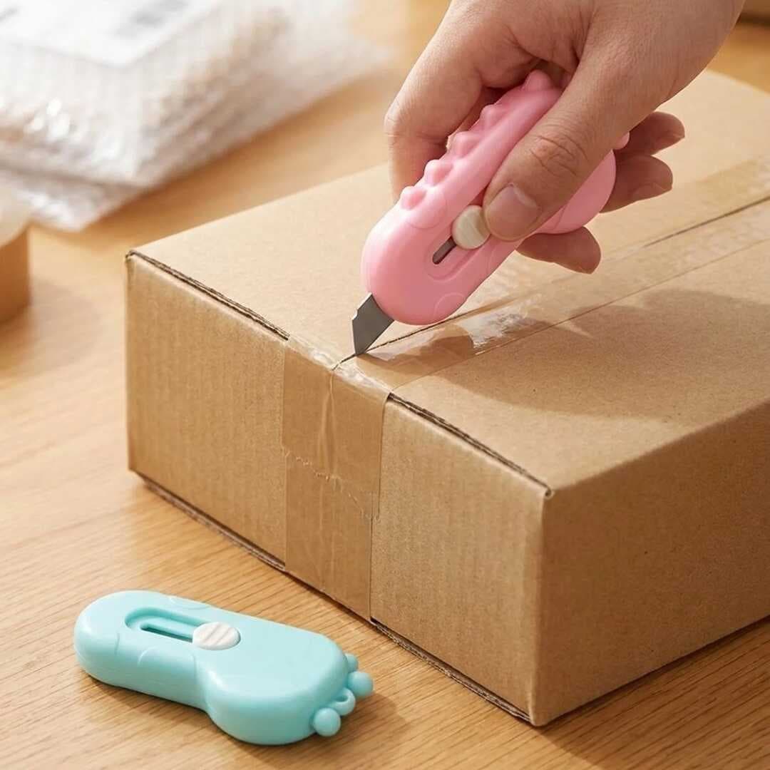 Dinozor Tasarımlı 2’li Mini Makas ve Falçata Seti – Pratik Kargo Paket Açıcı Aparat (5430)