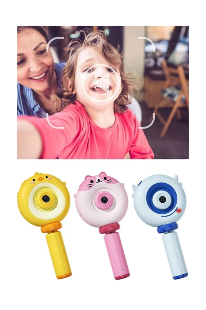 Hd Kamera Karikatür Tripodlu Çocuk Dijital Kamera Fotoğraf Makinası 1080p Video Kaydedici 2.0 İnç