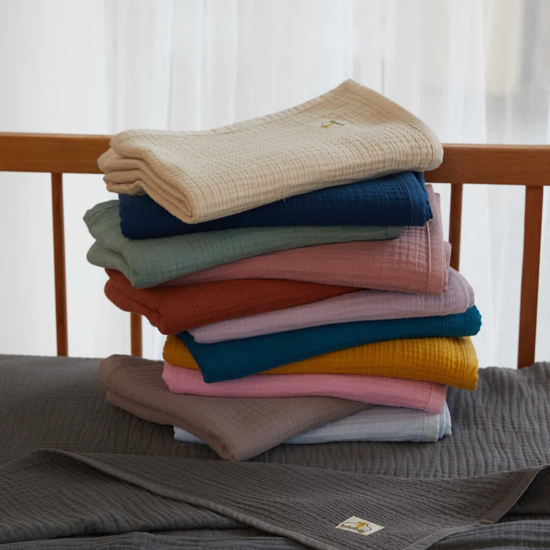 ARBABABY ORGANİK PAMUK 4 KATLI MÜSLİN BEBEK BATTANİYESİ - LİLA RENGİ