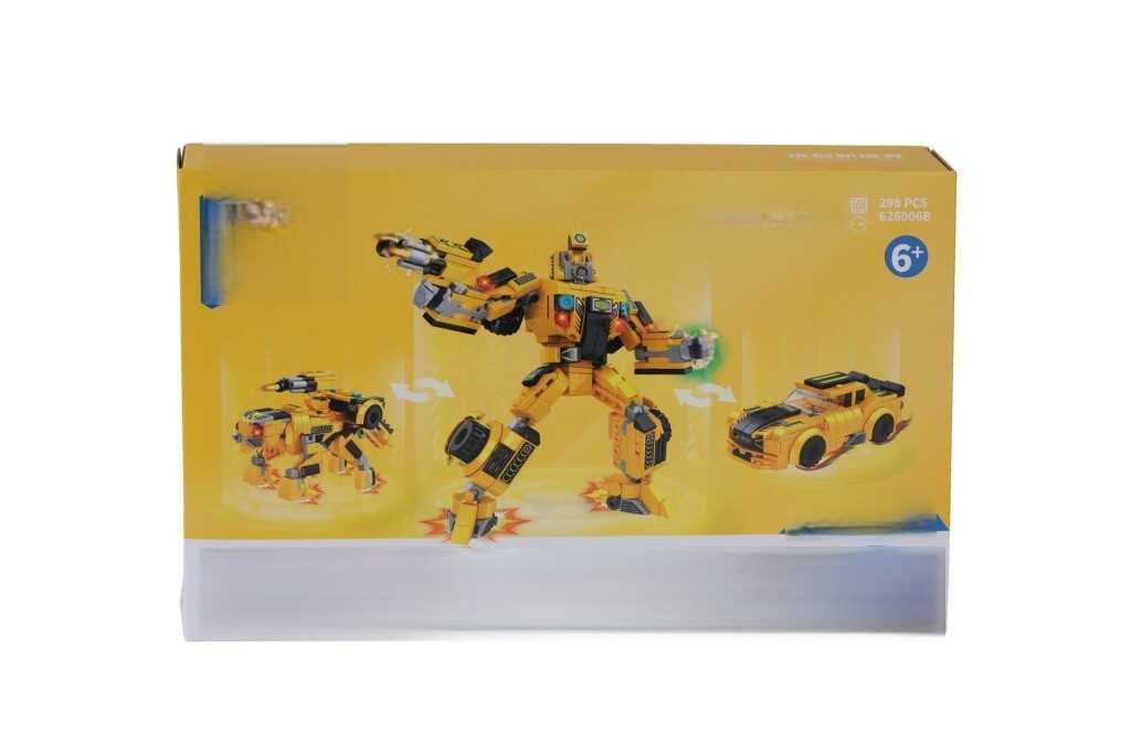 P626006-KARMA DÖNÜŞEN ROBOTLAR BLOCK OYUNCAK-KIRMIZI