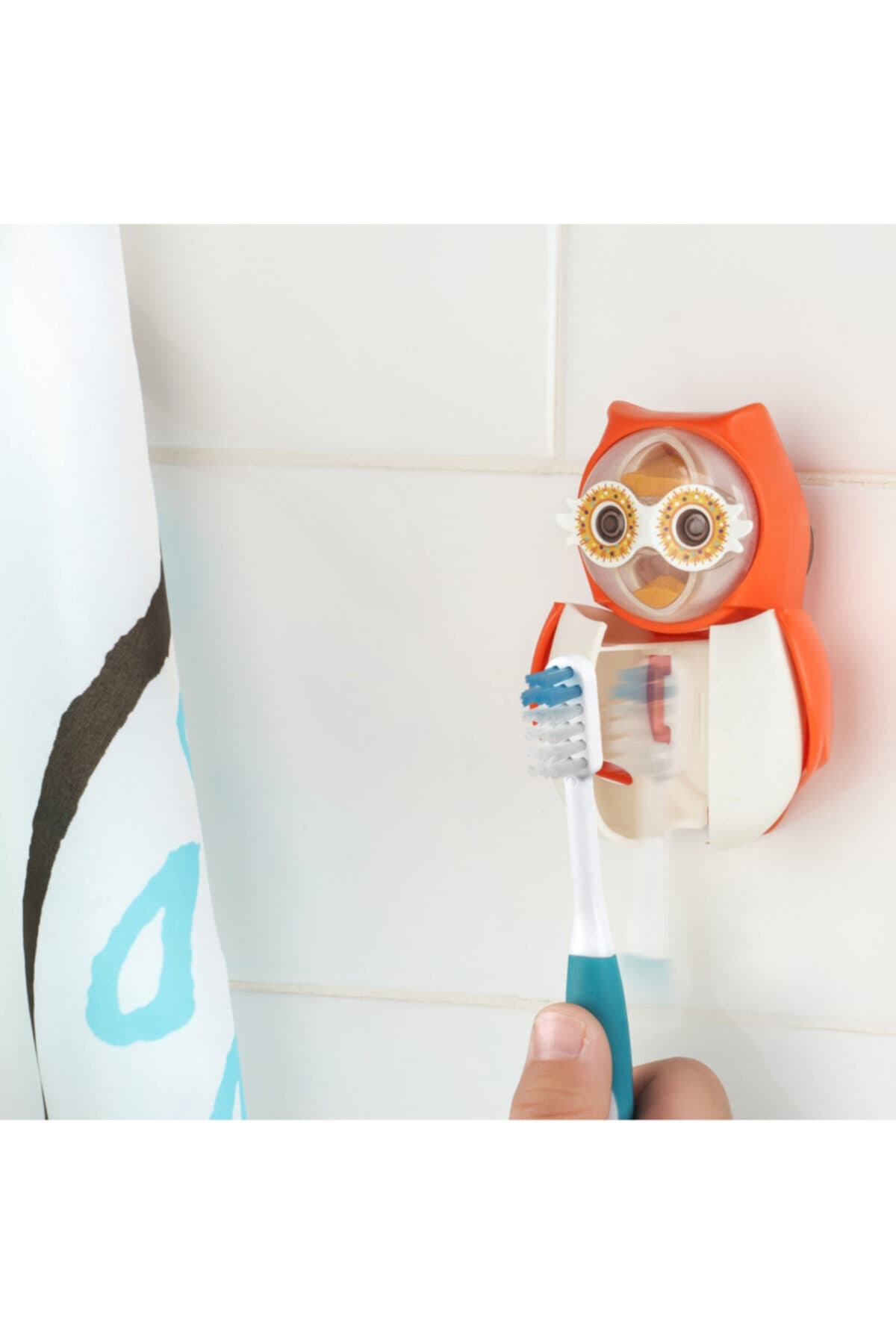 - Antibakteriyel (baykuş) Diş Fırçası Kabı - Turuncu