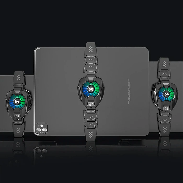 MEMO DL05T Dijital Göstergeli Tablet Soğutucu Gamer Oyuncu Radyatör Soğutma Fanı-(5775)