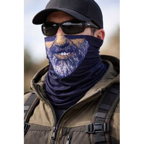 Sakallı Yüz Desenli Baf Buff – Çok Amaçlı Boyunluk &amp; Maske 1 No