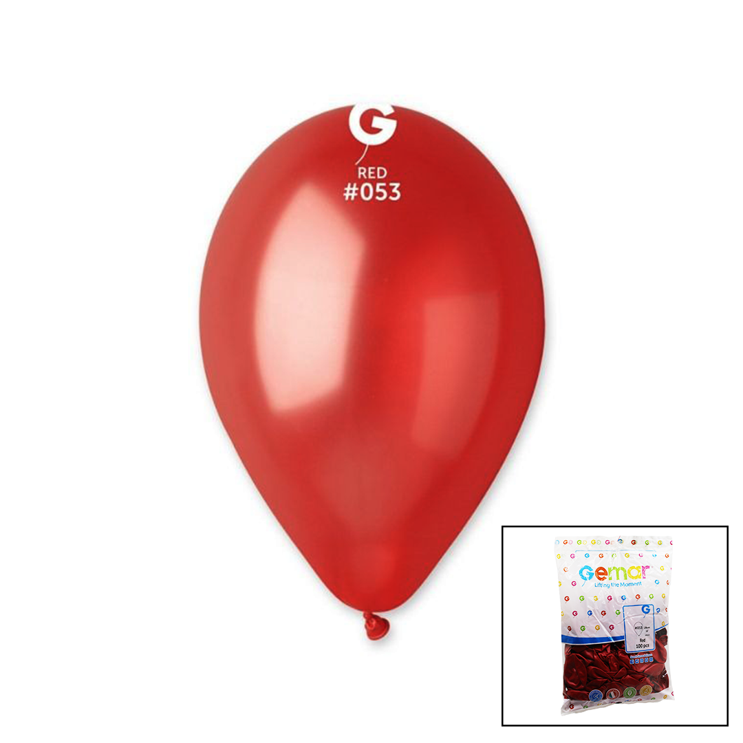 GM-110-53 METALİK - KIRMIZI BALON 11&amp;apos;&amp;apos; - 28CM - 100 PARÇA (5430)