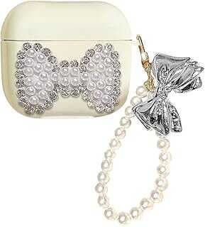 Microsonic Xiaomi Redmi Buds 3 Kılıf Papyon Figürlü Gümüş [Redmi Buds 3 ile Uyumlu Kılıf - Gümüş]