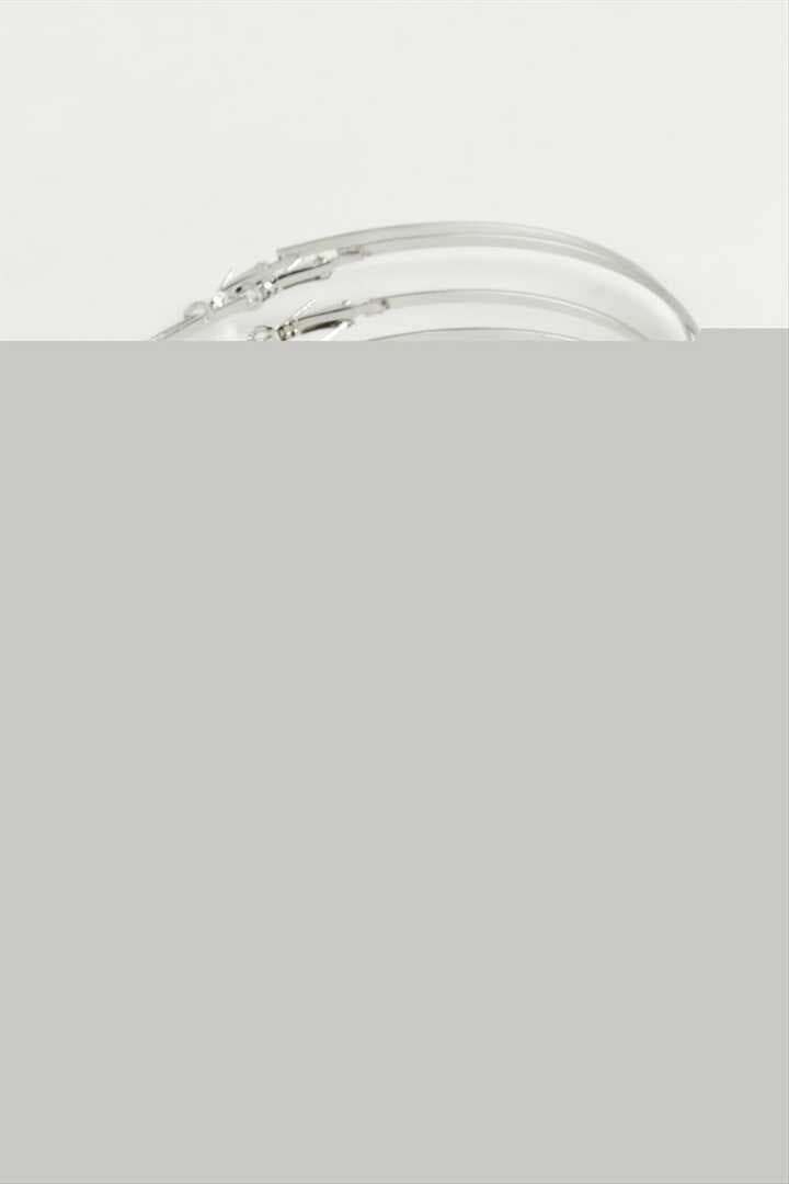 Düz Metal Halka Küpe 6 Adet