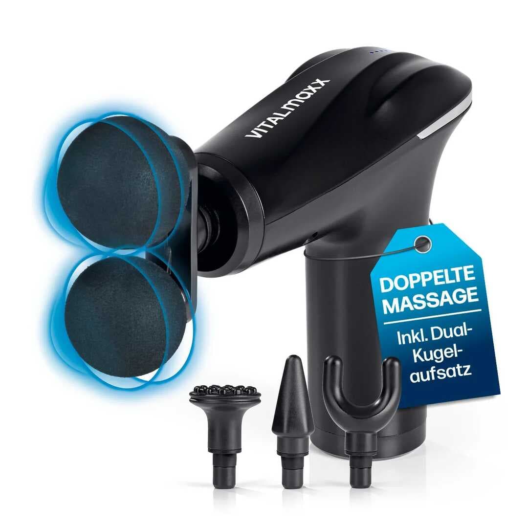 Akıllı Çipli Titreşimli Masaj Tabancası – 6 Hız Ayarlı, 4 Başlıklı, 3200 RPM Güçlü Motor, Sessiz Taşınabilir Masaj Aleti (5430)