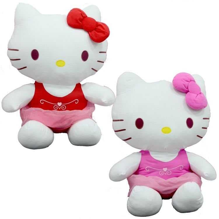 Nessiworld Peluş Hello Kitty Elbiseli Kurdeleli 36 cm