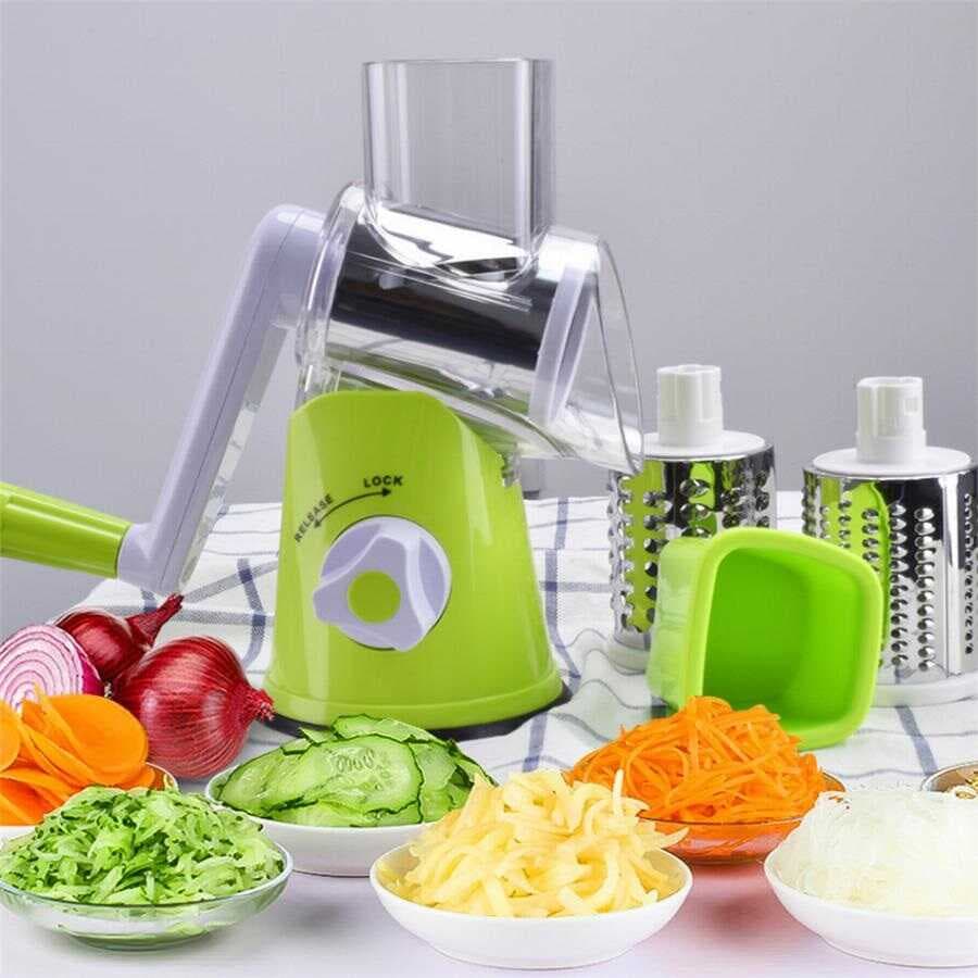 Tutma Kollu Çevirmeli Pratik Rulo Rende Drum Grater (477477)