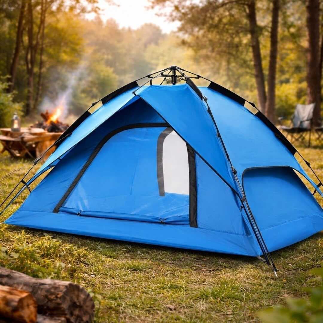 4 Kişilik Otomatik Kamp Çadırı – Çift Katmanlı, Suya Dayanıklı, Hızlı Kurulum Outdoor Aile ve Doğa Çadırı 200x200x140 cm (5430)