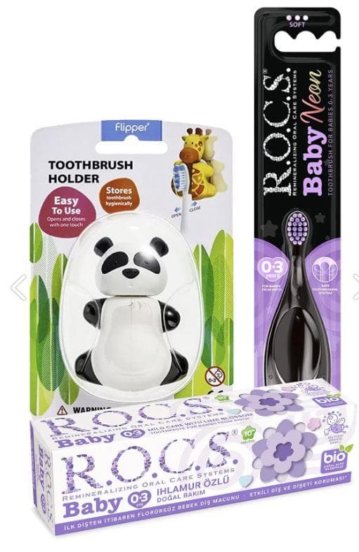 Rocs neon mor + Flipper panda + Rocs ıhlamur