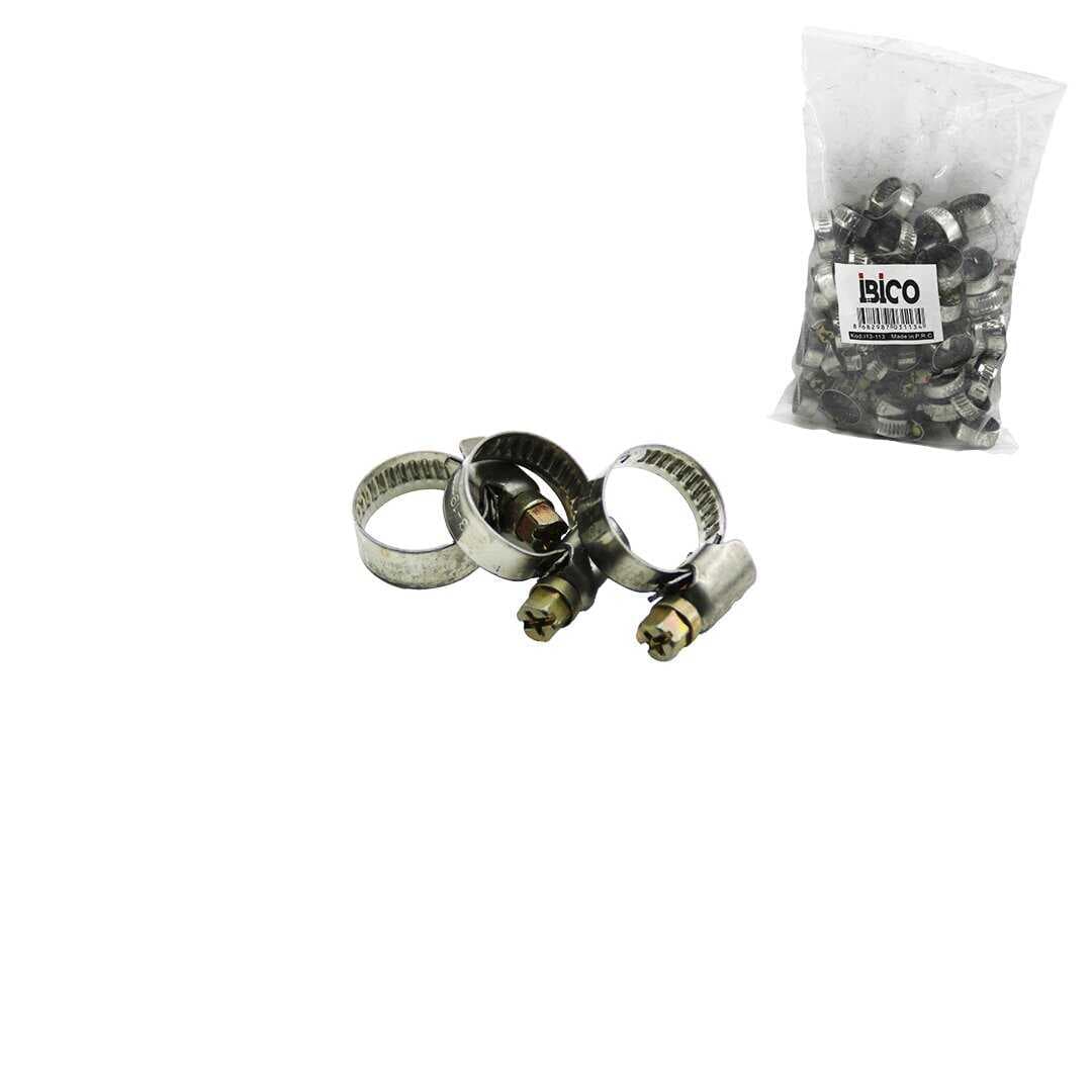 50 ADET 13-19MM METAL HORTUM KELEPÇE TORK AYARLI - AYARLANABİLİR KLİPS (5430)