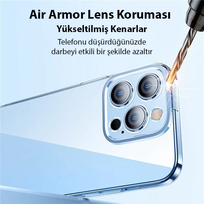 Baseus Crystal iPhone 14 Pro 6.1 Ultra-Thin Silikon Kılıf + Tempered Ekran Koruyucu Set-(5775)