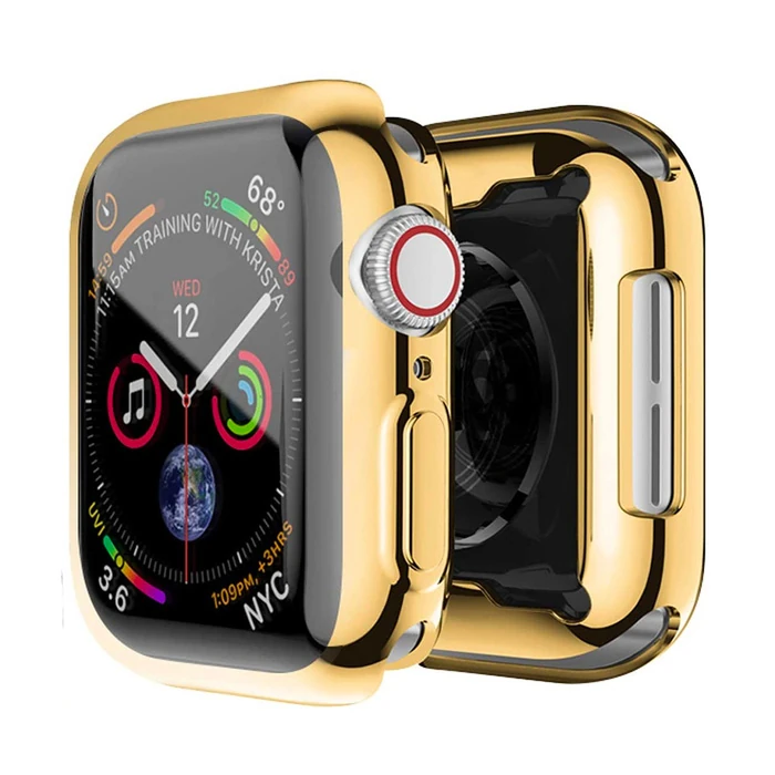 ALLY Apple Watch 7-8 41mm 360 Koruma Ultra Slim Silikon Kılıf-(5775)