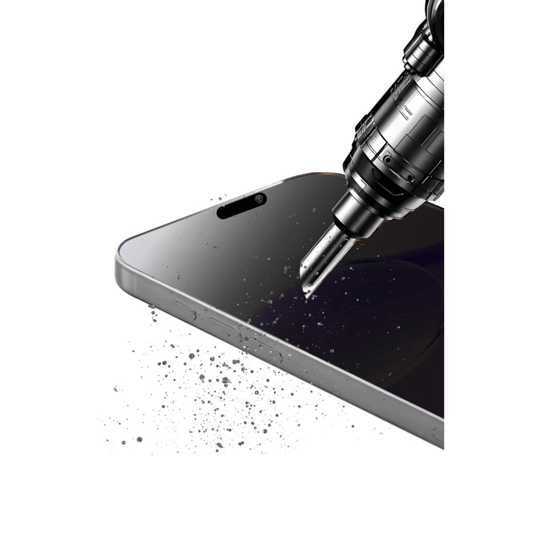 Apple İphone 14 Bilvis 5in1 5d Magic Hayalet Cam Ekran Koruyucu - Siyah