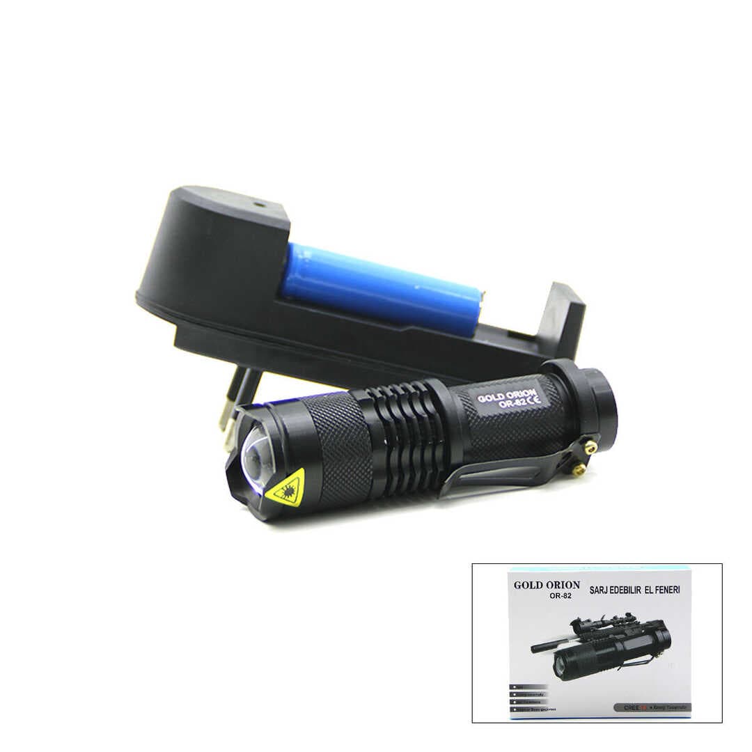 2IN1 KÜÇÜK ZOOMLU EL FENERİ COB LED METAL KASA 9CM (5430)