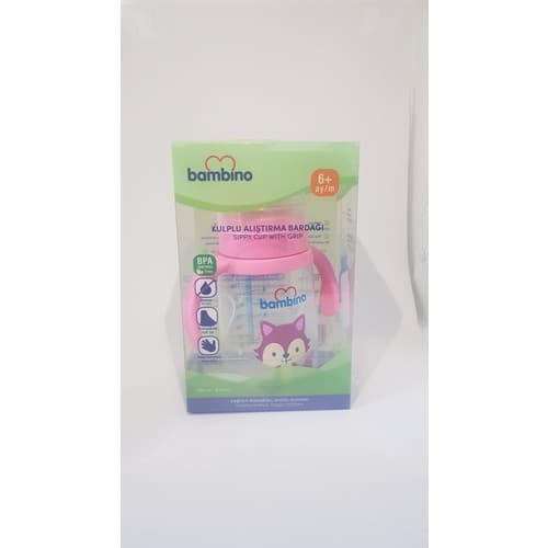 Bambino Kulplu Bardak Pembe 250ML