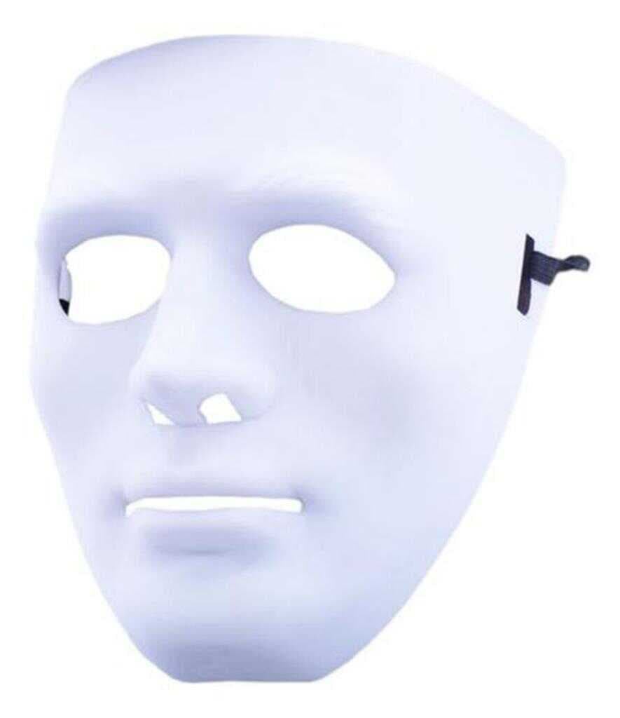 NessiWorld Beyaz Renk Hip Hop Anonim Jabbawockeez Dans Maskesi 18x19 cm