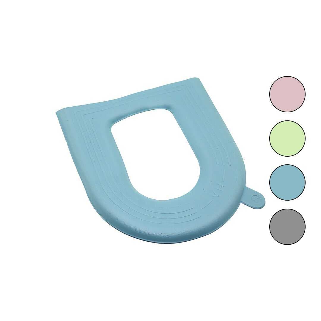 KLOZET OTURAK KILIFI DÜZ RENKLİ EVA PED OTURAK KALDIRMA KULAKLI YAPIŞKANLI (5430)