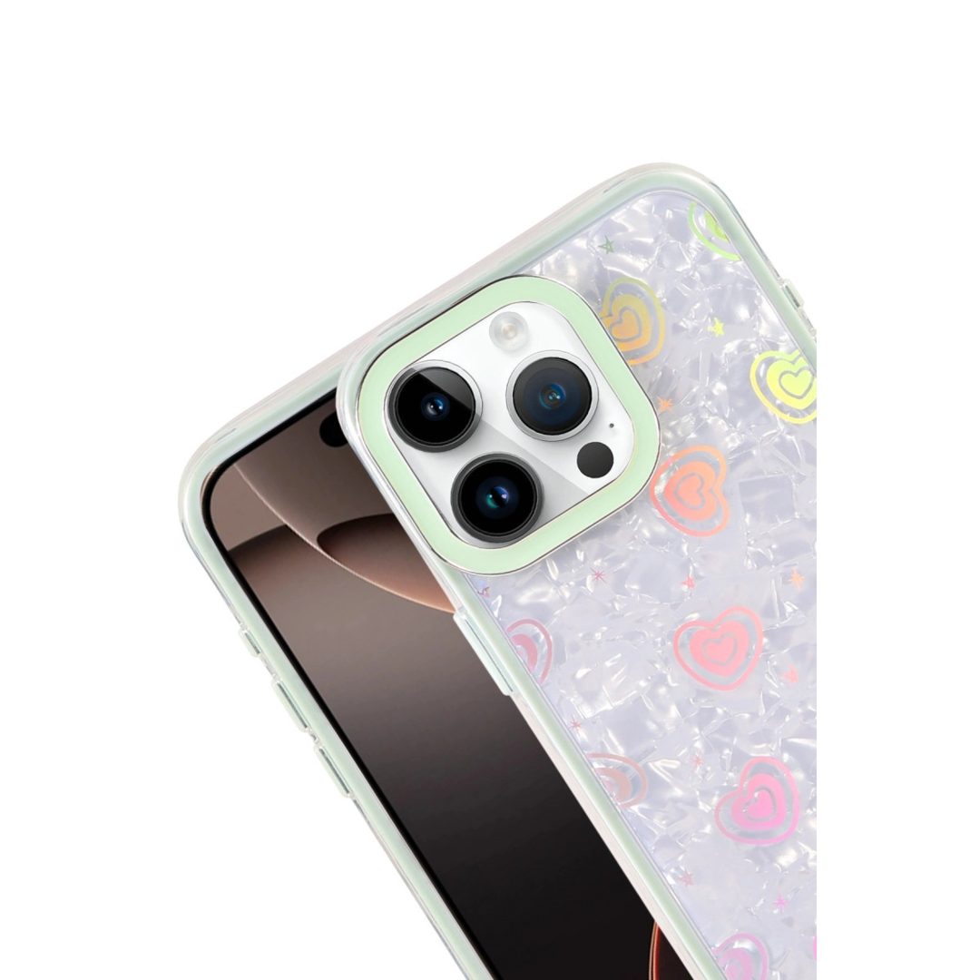 Apple İphone 16 Pro Lumi Desenli Kapak - Yeşil
