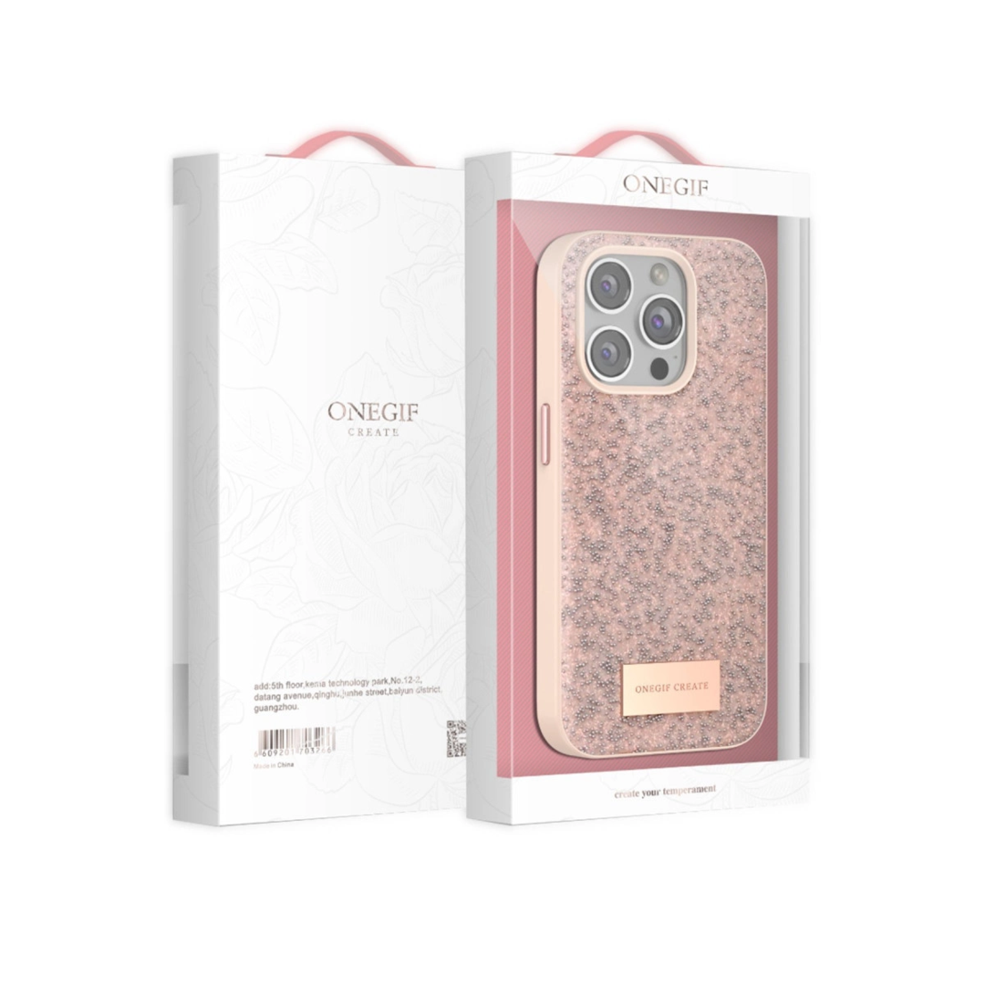 Onegif Apple İphone 11 Bright Simli Kapak - Gold