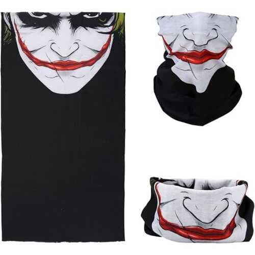 Joker Desenli Çok Amaçlı Buff – Yüz, Boyun ve Bandana Maskesi 5 No