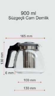 CAM DEMLİK 900ML (4767)