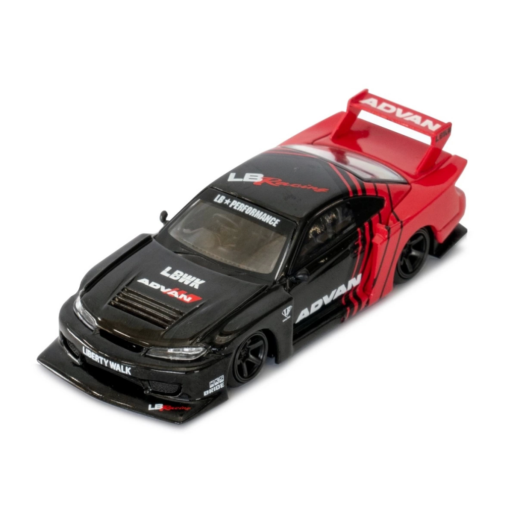 Nessiworld Mini Gt 1/64 LB-Super Silhoutte Nissan S15 Silva ''ADVAN''