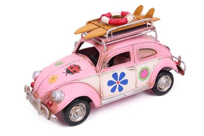 Dekoratif Metal Araba Çerçeveli ve Kumbaralı Hediyelik (4338) (477477)