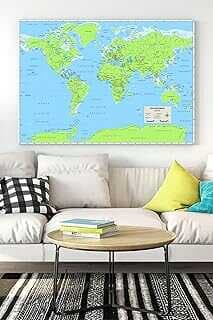 (15896) Düya Haritası Eğitim Kavas Tablo 3 50 x 70