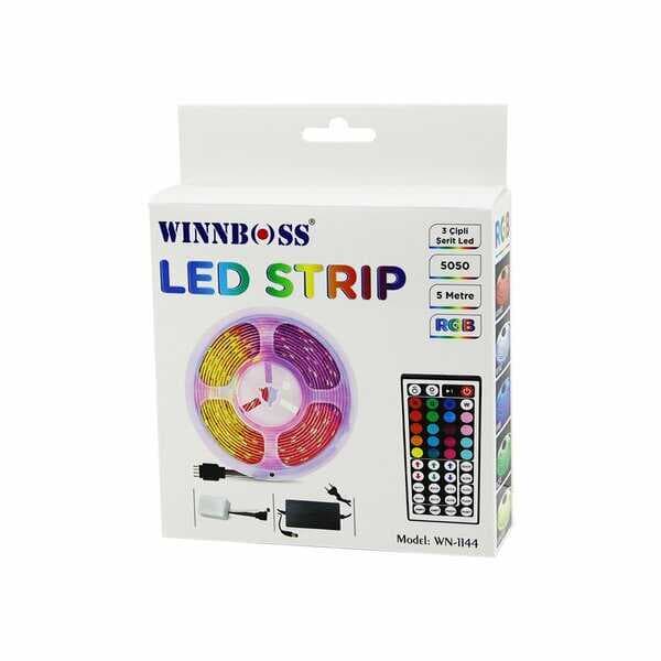 RGB 3ÇİP KUMANDALI ŞERİT LED 5MT (5430)