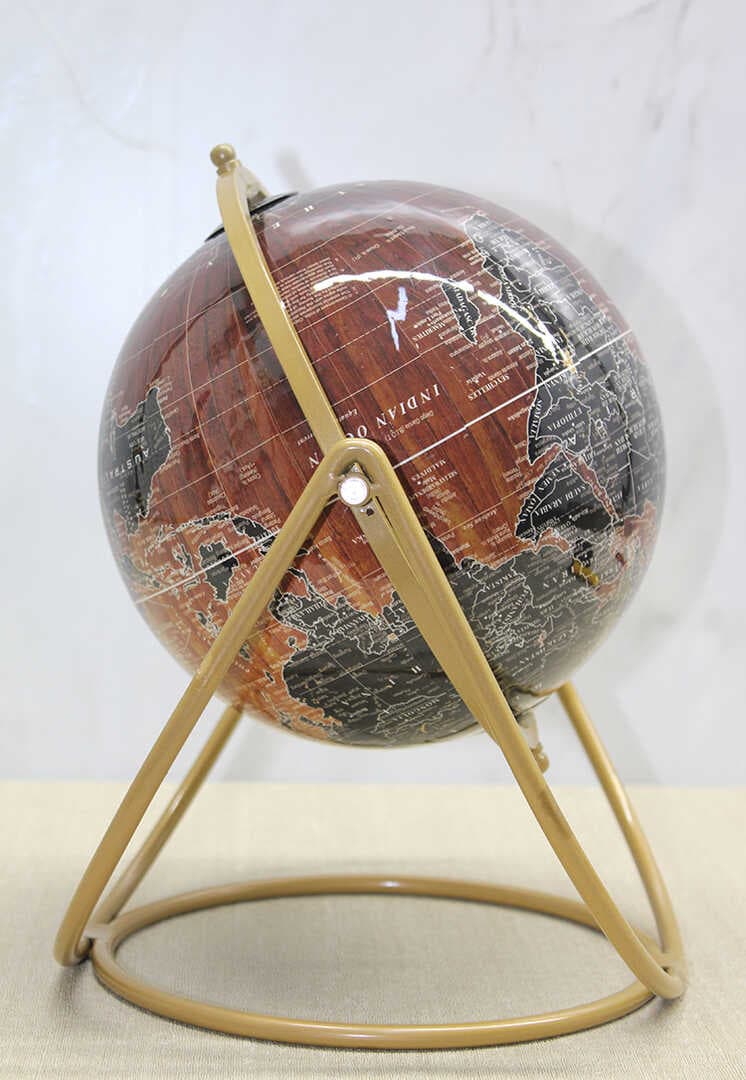 Dekoratif Metal Standlı Dünya Küre - Model 1