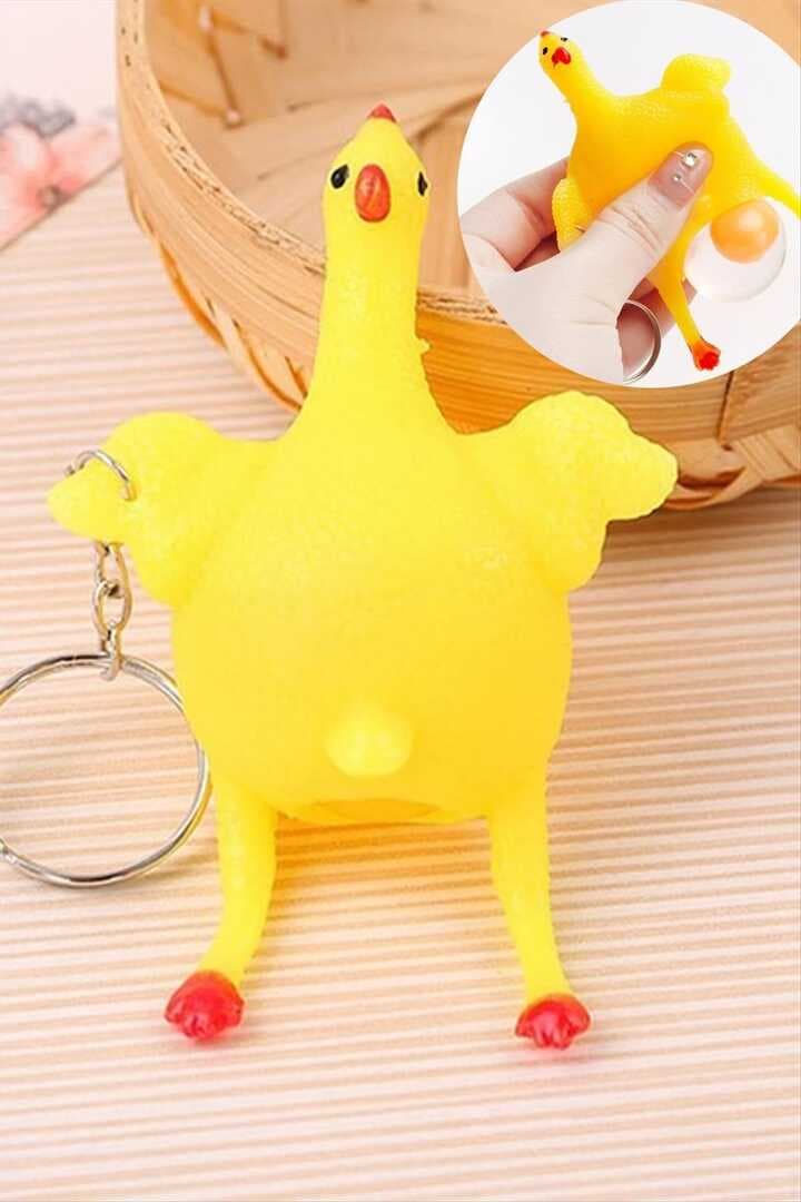 Tavuk Silikon Anahtarlık