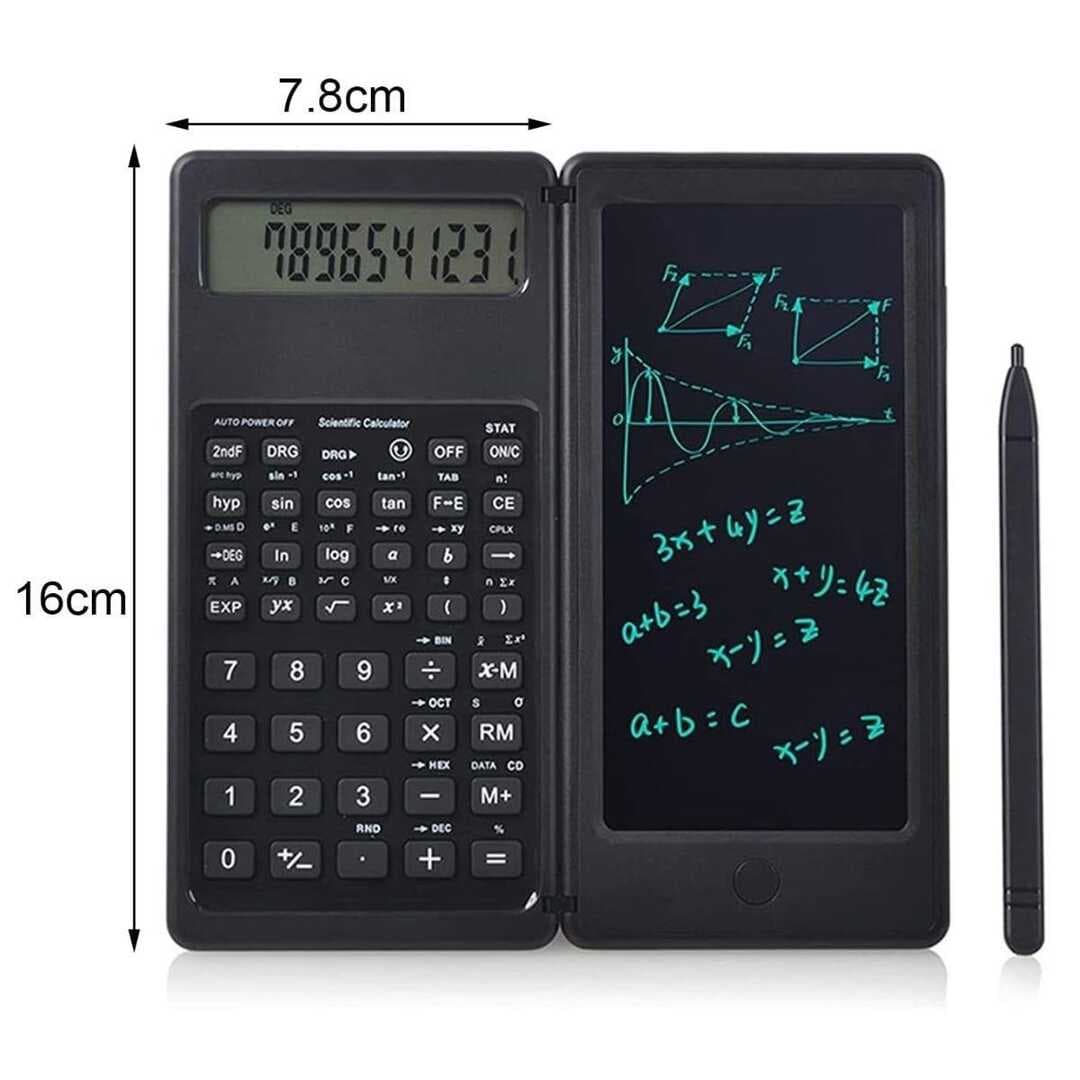Silinebilir LCD Yazı TabletliKalemli Katlanabilir Bilimsel Hesap Makinesi (4767)