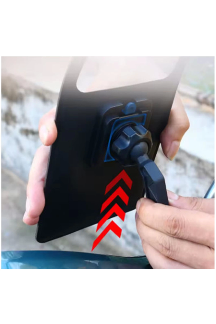 Motosiklet 360° Döndürülebilir Su Geçirmez Telefon Kılıfı Telefon Tutucu 4’’-7.2 İnç