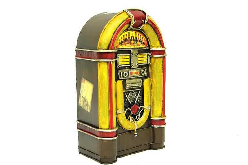 Dekoratif Metal Müzik Kutusu Kumbara Vintage Hediyelik (477477)