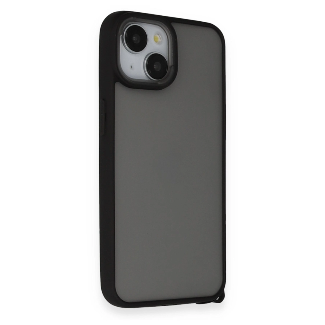 Apple İphone 14 Kılıf Elegant Kapak - Siyah