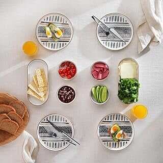 Schäfer Suy 4 Kişilik Kahvaltı Takımı 10 Parça-Gri