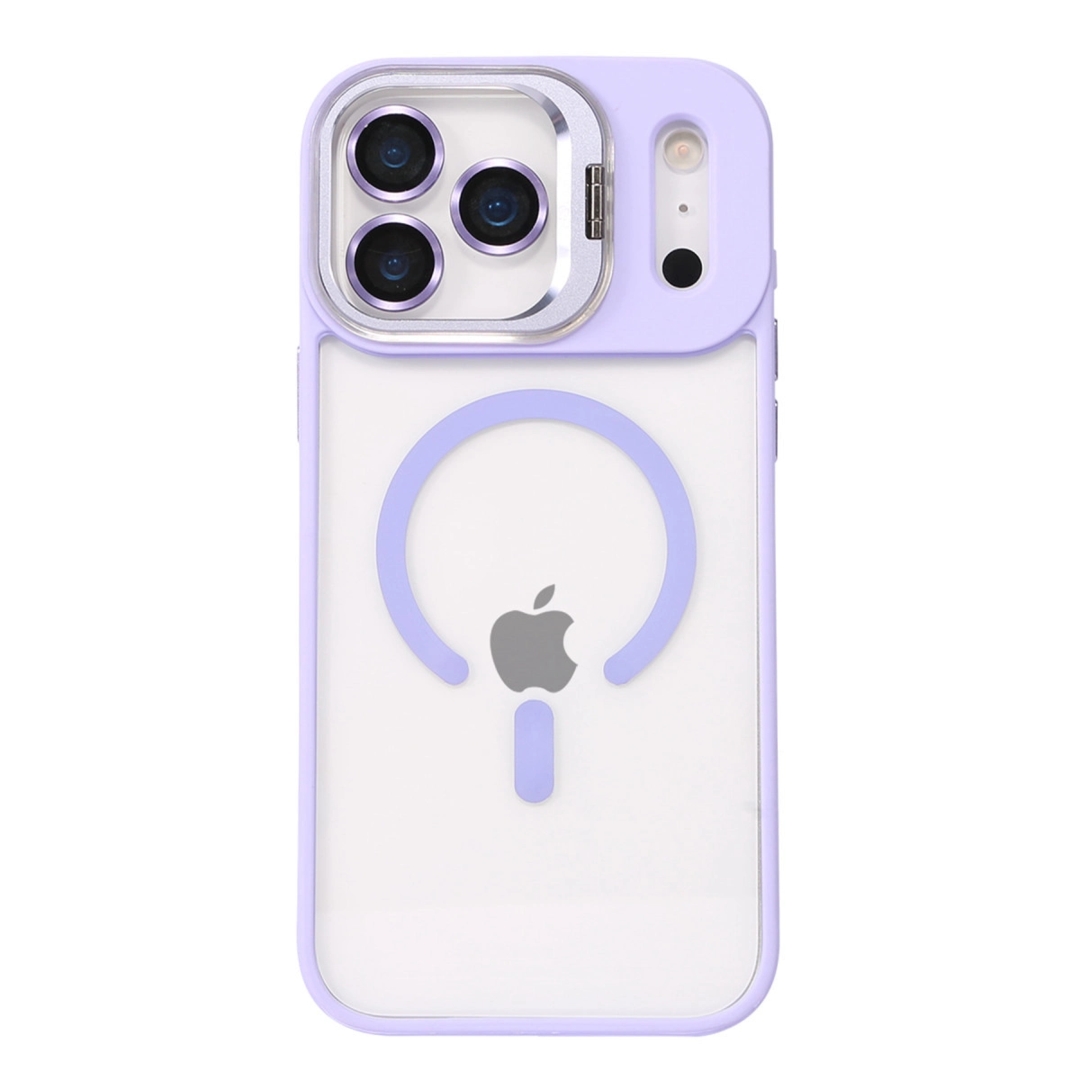 Joko Apple İphone 17 Pro Max Remim Lensli Magsafe Standlı Kapak - Lila