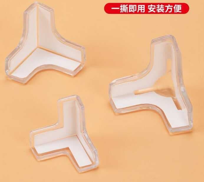 8 li Set Silikon Şeffaf Masa Kenarı Koruma Aparatı