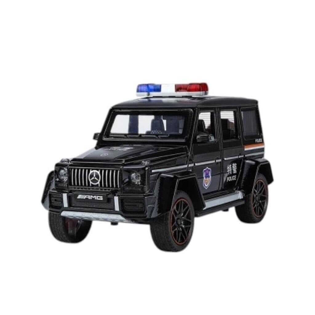 Nessiworld XHD-B2433 -Vardem  Çek Bırak Işıklı ve Sesli G Polis Metal Jeep 1:24