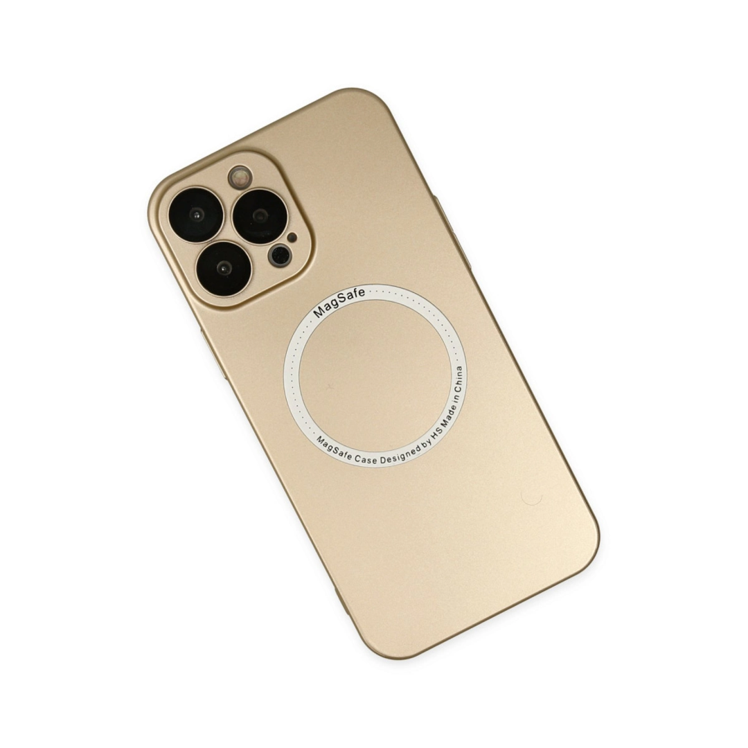 Apple İphone 14 Pro Kılıf Jack Magneticsafe Lens Silikon - Gold