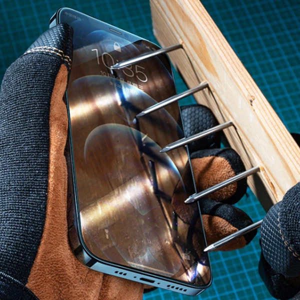 GOR İPhone 12/12 Pro 6.1 Best Full Tempered Cam Ekran Koruyucu 2Adet+Takma Aparatı-(5775)