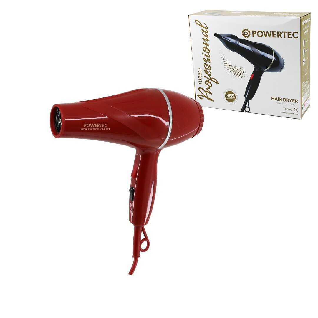 KIRMIZI SAÇ KURUTMA - FÖN MAKİNESİ 2500W PERFORMANS TR-501 (5430)