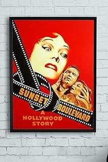 (13464) Suset Boulevard Film Afişi Çerçeveli Tablo 4 (30 X 40cm)